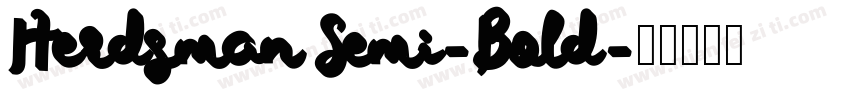 Herdsman Semi-Bold字体转换